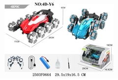 4D-Y6 HỘP XE HƠI ĐUA ĐỊA HÌNH 8 BÁNH ĐK PHUN KHÓI, CÓ SẠC+ VÍT RHINC (XANH, ĐỎ)