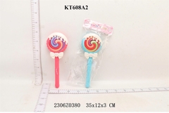 KT608A2 TÚI CÂY KẸO NƠ PIN NHẠC ĐÈN CHỚP (2 MÀU) OPP MAGIC WAND 35X12X3