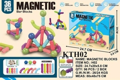KTH02 HỘP LOGO RÁP XẾP HÌNH NAM CHÂM 36 MIẾNG MAGNETIC 24.7X5.8X20