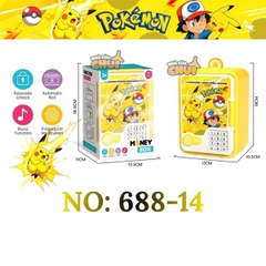 KT688-14 HỘP MÁY RÚT TIỀN ATM PIN POKEMON MONEY BOX (KÉT SẮT) 17.5X11X11.5