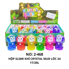 2-468 HỘP SLIME KHỈ CRYSTAL MUD LỐC 24 1T/20L