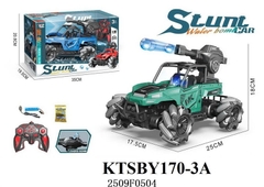 KTSBY170-3A HỘP XE HƠI JEEP ĐỊA HÌNH ĐK BẮN BI NƯỚC,BÁNH XOẮN, CÓ SẠC TL 116 STUNT 35X19.5X20.8