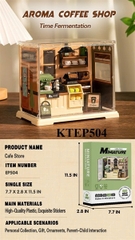 KTEP504 HỘP LOGO RÁP CỬA HÀNG QUÁN CÀ PHÊ 90 MIẾNG MINIATURE 30.8X11.2X46