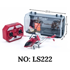 LS222 HỘP MICA MÁY BAY ĐK SẠC USB TRÊN KHÔNG 2 TẦNG 3.5 KÊNH LS222 GYRO /0