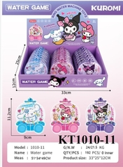 KT1010-11 HỘP TRÒ CHƠI MÁY BẤM NƯỚC KUROMI 24C ĐỦ MẪU (COS LỐC 24C TÍNH CÁI) WATER GAME 33X12X25
