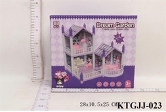 KTGJJ-023 HỘP NỘI THẤT NHÀ VILLA 1 TRỆT+ 1 LẨU KUROMI 88 MIẾNG DREAM GARDEN 28X10.5X25