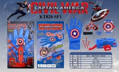 KT828-SF1 VĨ BAO TAY SN CAPTAIN AMERICA BẮN HÍT+ ĐỒNG HỒ+ 3C HÍT+ 3C ĐĨA SPEED BOY