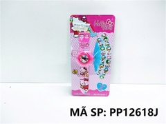 PP12618J VĨ ĐỒNG HỒ PIN CHIẾU HÌNH MÈO HELLO KITTY PP12618-J
