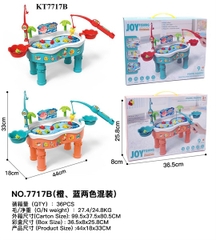 KT7717B HỘP CÂU CÁ NƯỚC 2 CẦN PIN 9C CÓ CHÂN Joy Fishing 36.5X8X25.8 (2 MÀU)