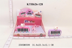 KTJH626-128 HỘP ĐÀN ORGAN PIN MÈO HELLO KITTY 12C+ DÂY ELECTRONIC PIANO (TÍNH HỘP) COS 31.6X23.3X12.1 JH626-127-128-129-130