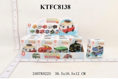 KTFC8138 HỘP LOGO RÁP XE MINI 12C ĐỦ MẪU (LỐC 12C TÍNH CÁI) POCKET BLOCK36.5X16.5X12