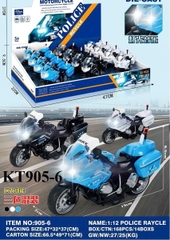 KT905-6 HỘP XE MOTO CS SẮT PIN NÚT (TRỚN) 12C TL 112 (COS LỐC 12C TÍNH CÁI) POLICE 47X32X9.5