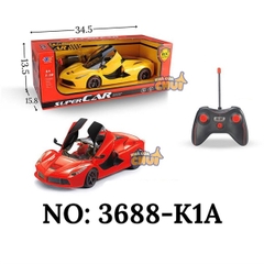 3688-K1A HỘP XE HƠI FERRARI MỞ CỬA LÊN ĐK 7 Đ.TÁC, KHÔNG SẠC TL 116 SPEED RACING (2 MÀU) 3688-K2A