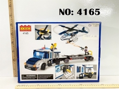 4165 HỘP LOGO RÁP XE CT CONTAINER CS, MÁY BAY TRỰC THĂNG 329 MIẾNG POLICE COGO