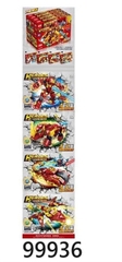 99936 HỘP LOGO RÁP ROBO SN, THÚ KHỦNG LONG, MÁY BAY, XE NGƯỜI SẮT IRON MAN 4C 4 IN 1 (LỐC 4C TÍNH CÁI) HEROES