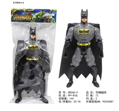 KT8826A-4 TÚI SN 1T BATMAN PIN NÚT ĐÈN AVENGERS (PVC)