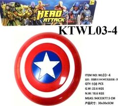 KTWL03-4 TÚI KHIÊN SN CAPTAIN AMERICA PIN HERO ATTACK 30X30X5 (PVC)