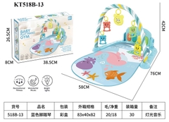 KT518B-13 HỘP THẢM LẮC TREO NÔI + ĐÀN ORGAN PIN NHẠC ĐÈN BABY PLAY PIANO GYM 38.5X8X26.5
