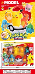 KTP1 HỘP TRÒ CHƠI MÔ HÌNH QUẢ CẦU POKEMON+ 6C POKEMON CLASSIC AND CUTE DESIGN 29X7X21