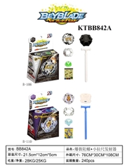 KTBB842A HỘP CON QUAY SẮT 1C+ TAY CẦM KÉO BEYBLADE 21.5X12X5 (2 MÀU)