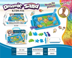 KTDS-516 HỘP VALI ĐẤT SÉT CÁT NẶN THÚ BIỂN+ KHUÔN SAND TOY 38.5X8.5X25