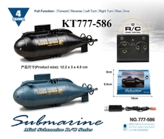 KT777-586  HỘP TÀU NGẦM ĐK 7 Đ.TÁC, CÓ SẠC SUBMARINE 16X9.5X8 (2 MÀU)