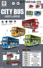 KTMH168-191 HỘP XE BUS 2 TẦNG PIN (TRỚN) NHẠC ĐÈN 8C (COS HỘP 8C TÍNH CÁI) CITY BUS