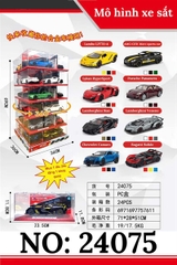 24075 HỘP XE HƠI SẮT MỞ CỬA TRỚN 6C ĐỦ MẪU CÓ ĐẾ, 4 MẶT TL 124 (BÀN XOAY) COS (TÍNH CHIẾC)