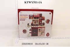 KTWY511-1A HỘP KỆ BẾP PIN PHIN KHÓI+ NỒI + CHẢO+ MÁY LỌC NƯỚC 71 MIẾNG KITCHEN 56X35X50