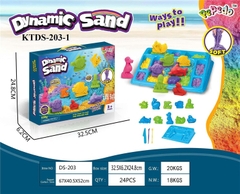 KTDS-203 HỘP ĐẤT SÉT CÁT NẶN THÚ BIỂN+ KHUÔN+KHÂY DYNAMIC SAND 32.5X6.2X24.8