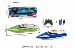 KT12022-2  HỘP TÀU CANO ĐK ĐÈN, CÓ SẠC SPEED BOAT (2 MÀU) 40X12X13.5