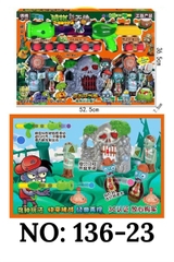 136-23 HỘP X_ THỤT BANH ZOMBIES+ 8C BANH+ NHÀ GIAM+ 4C MA