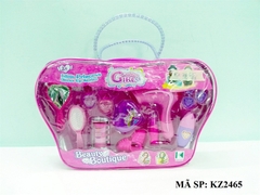 KZ2465 TÚI XÁCH TRANG ĐIỂM ( MÁY SẤY, GƯƠNG, LƯỢC, SON, BÔNG TAI, PHẤN) GIỎ XÁCH