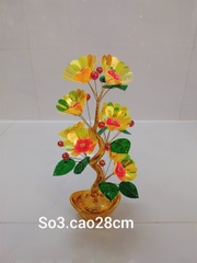 CHẬU HOA TẾT ĐỦ MÀU 28CM