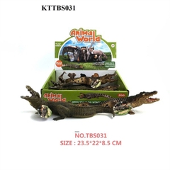 KTTBS031 HỘP THÚ CÁ SẤU MỀM 6C (LỐC 6C TÍNH CÁI) ANIMAL WORLD 23.5X22X8.5