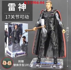 KT1904-04 HỘP MÔ HÌNH ROBO SN THOR KHỚP AVENGERS 18.5CM (17 KHỚP)