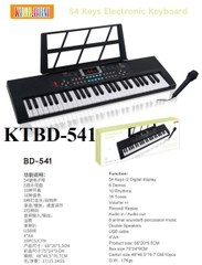 KTBD-541  HỘP ĐÀN ORGAN PIN 54 PHÍM+ MICRO+ SẠC USB KING DRM