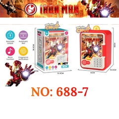 KT688-7 HỘP MÁY RÚT TIỀN ATM PIN SN IRON MAN+ VÂN TAY MONEY BOX (KÉT SẮT) 17.5X11X11.5