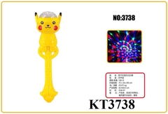 KT3738  TÚI CÂY QUAY CHÂU XOAY POKEMON PIN NHẠC ĐÈN (OPP) 33X8.3