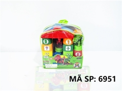 KT6951 TÚI RÁP BALO NHÀ+ 2C KHỦNG LONG 25 MIẾNG DINOSAUR CASTLE 19.5X9X20