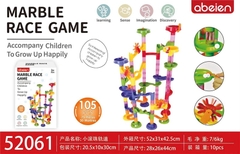 KT52061 HỘP LOGO NAM CHÂM RÁP CẦU TRƯỢT BANH 105 MIẾNG MARNLE RACE GAME 28X26X44