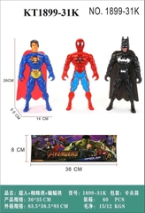 KT1899-31K TÚI SN 3T ĐÈN ĐỦ MẪU (SUPER MAN, NHỆN, BATMAN) AVENGERS 36X35 (PVC)