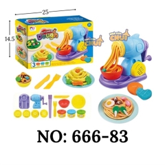 666-83 HỘP ĐẤT SÉT LÀM MÌ + MÁY+ 3 HŨ DOUGH