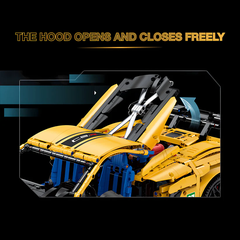 10622 HỘP LOGO RÁP XE HƠI MỞ CỬA 3788 MIẾNG TL 18 RACEFORGE TOP SPEED SERIES (VÀNG)