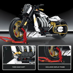 60522 HỘP LOGO RÁP XE MOTO LAMBORGHINI 1810 MIẾNG TL 15 RACEFORGE 22CMX17CMX52.8CM