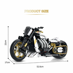 60522 HỘP LOGO RÁP XE MOTO LAMBORGHINI 1810 MIẾNG TL 15 RACEFORGE 22CMX17CMX52.8CM