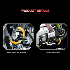 60520 HỘP LOGO RÁP XE MOTO 2616 MIẾNG TL 15 RACEFORGE CHASE THE PULSE 27CMX18CMX50.3CM ( DẠNG MECHA CÓ THỂ THAY ĐỔI)