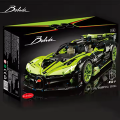 10211 HỘP LOGO RÁP XE HƠI BUGATTI 3588 MIẾNG (XANH LÁ) Bohde