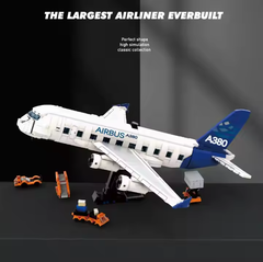 80008  HỘP LOGO RÁP MÁY BAY AIRBUS+ XE SÂN BAY AIRBAS A380