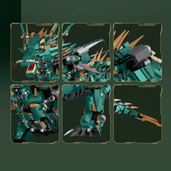 P2110  HỘP LOGO RÁP THÚ RỒNG 2951 MIẾNG HARD CORE MECHA